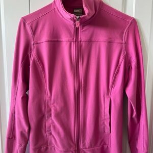Nike Pink Bomber Jacket Fleece Stand-Up Collar